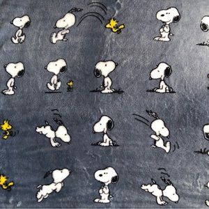 Snoopy Peanuts Velvet Throw Blanket New